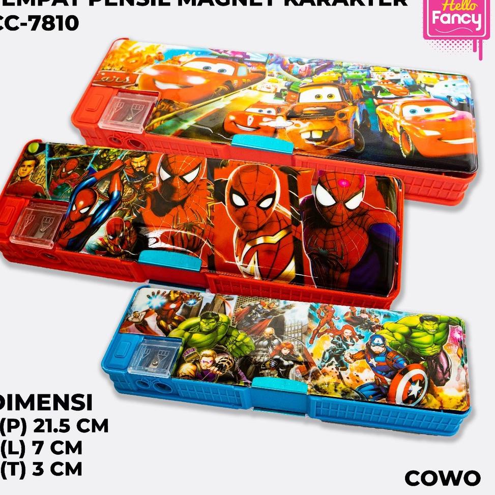

[ART. 44] Tempat Pensil Magnet Karakter 2 Sisi + Rautan / Kotak Pensil CC-7810