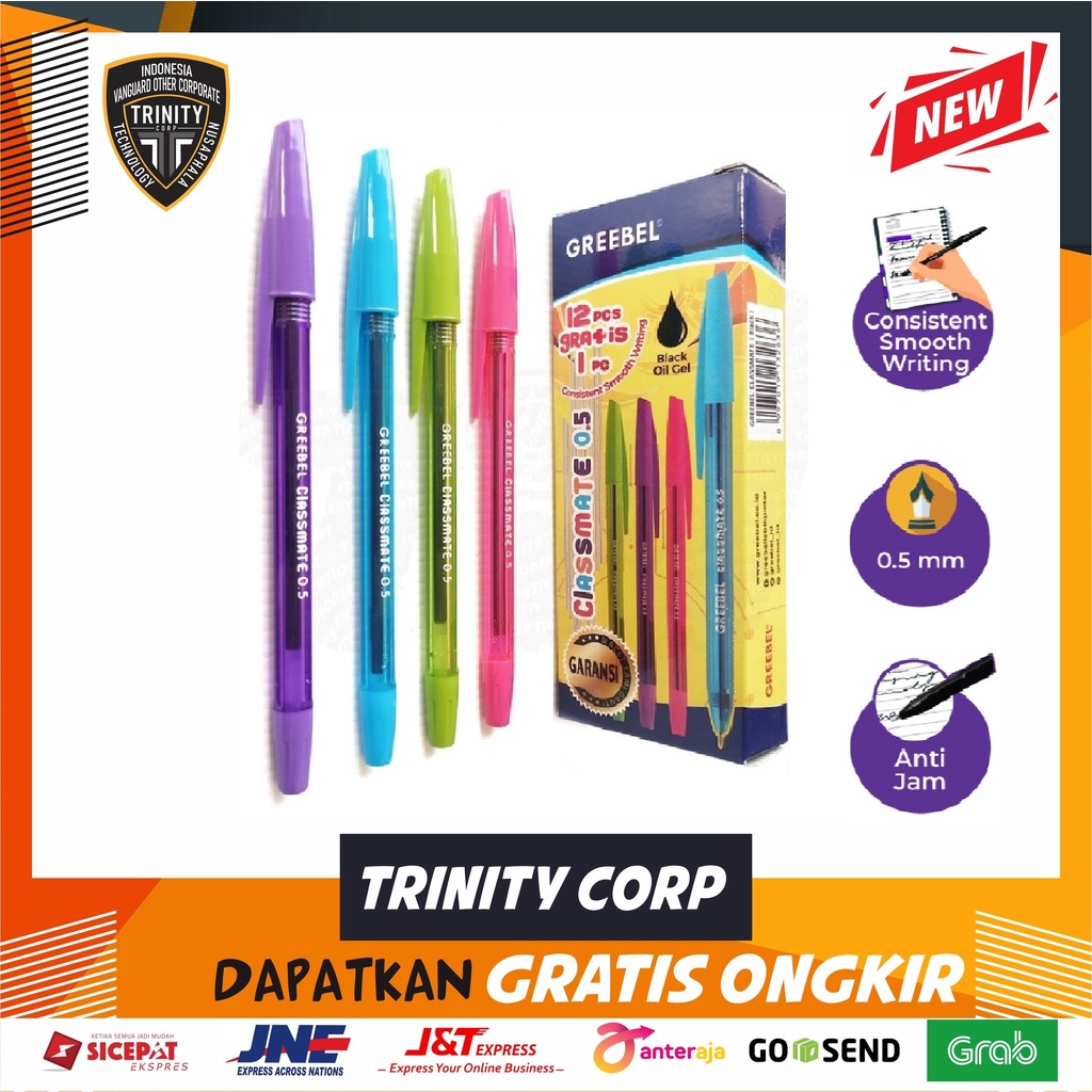 

Bolpoin Greebel Classmate 0.5 Black Per Pcs