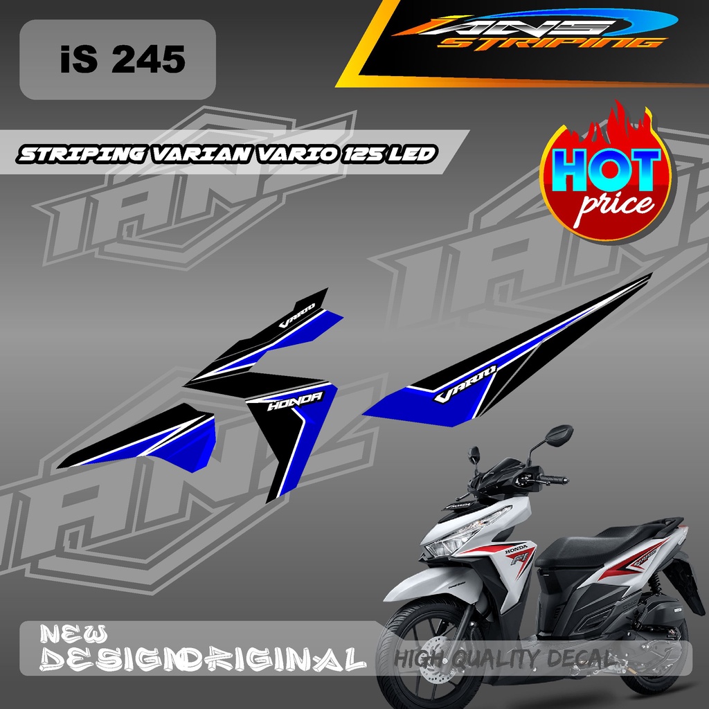 NEW STIKER LIST HONDA VARIO 125 LED /STIKER DECAL SEMI FULL VARIO 125 LED /  DECAL KERETA VARIO 125 IS245