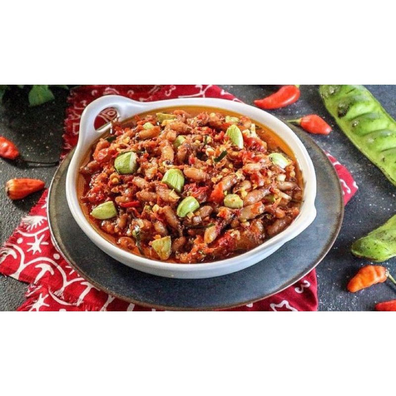 

sambal baby cumi pete - sambal cumi