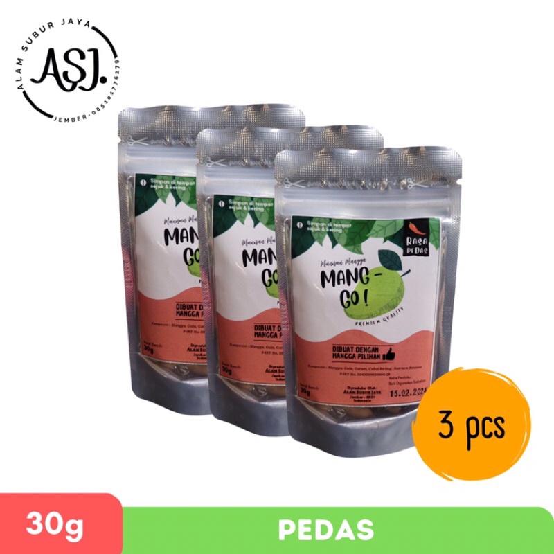 

Manisan Mangga Kering Pedas 30 g (Bundle 3 pcs) Mang-Go!