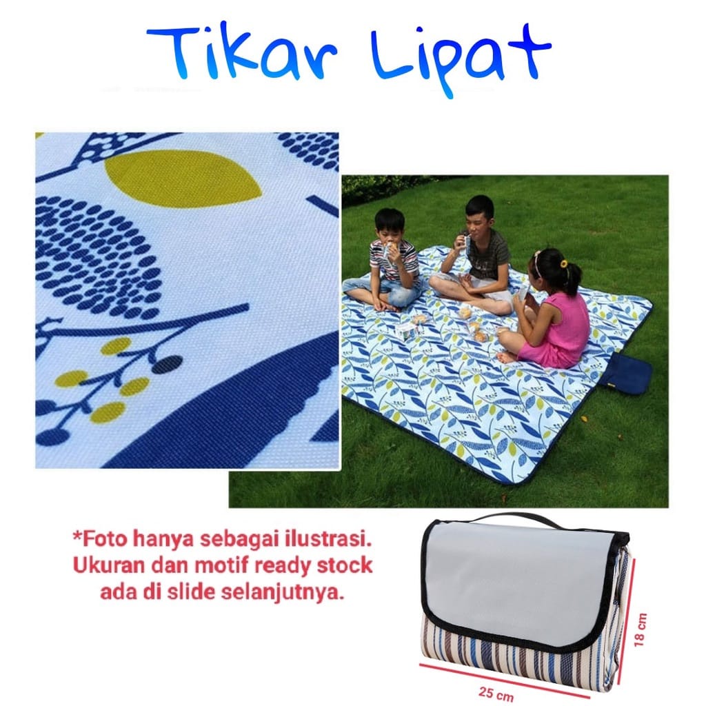 VS BG- Tikar Piknik 80x150cm Traveling Matras Tikar Lipat Anti Air