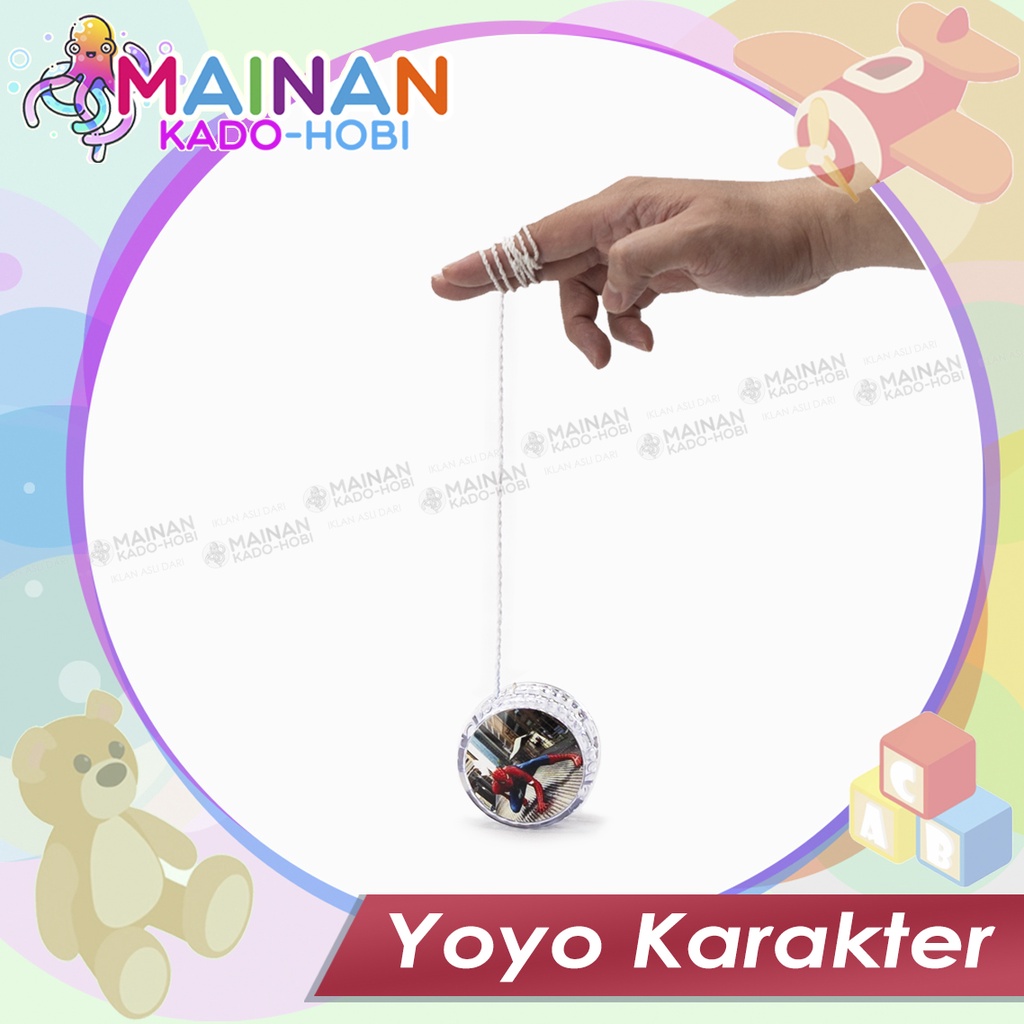 HOBI MAINAN SENSORIK MOTORIK ANAK FUN TOYS YOYO KARAKTER LUCU