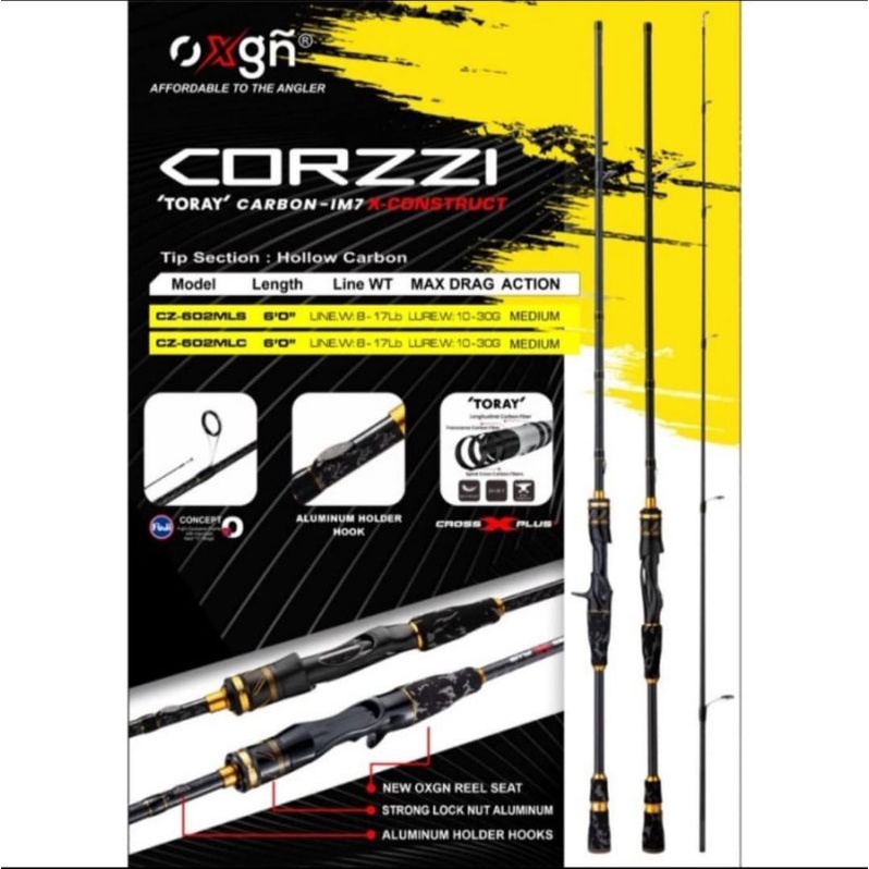 Joran Pancing Oxgn Corzzi 602/180 cm / Joran Spinning