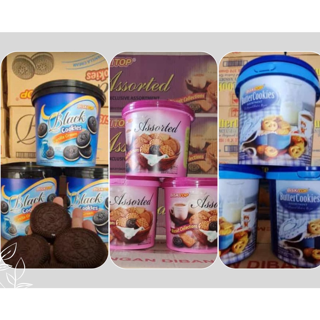 Biskitop Biskuit Ember Jar Plastik 400 gram