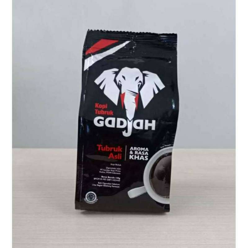 

KOPI TUBRUK ASLI GADJAH 150 GRAM - KOPI BUBUK HITAM CAP GAJAH 150G