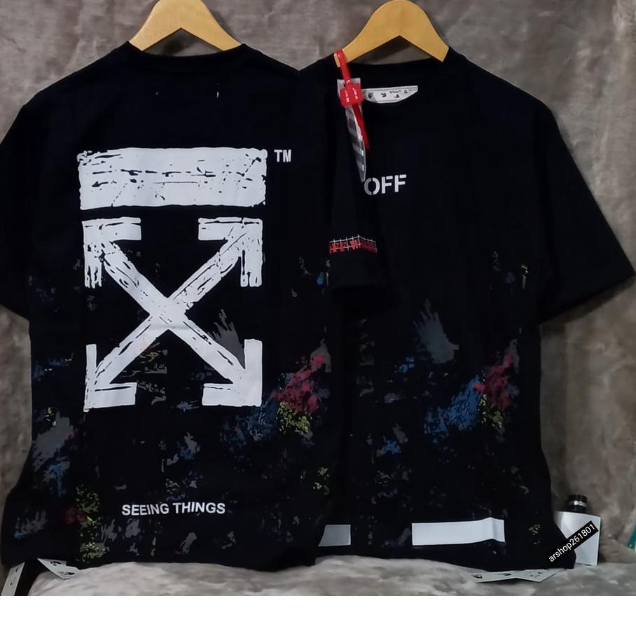 ➴ KAOS OW GALAXI 24S KAOS OW MIROR 1:1 ORIGINAL KAOS OW FULL TAG LABEL KARET TSHIRT BRANDED KAOS LOG