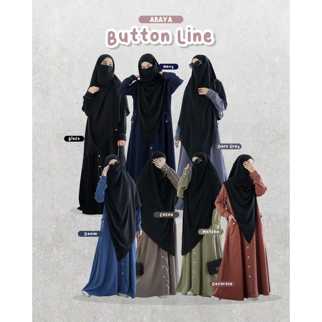 Abaya button Line Khizaanah sunnah