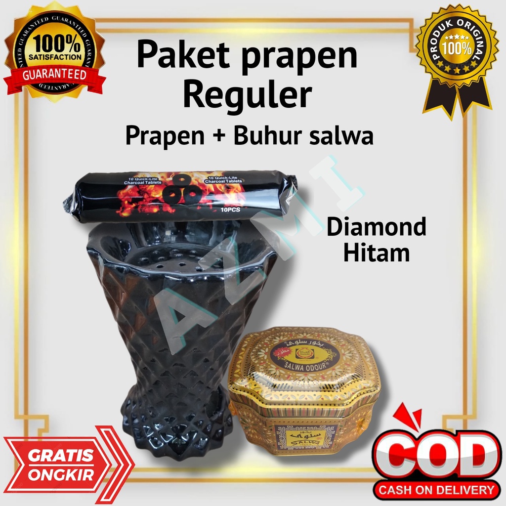 Paket Ekonomis Prapen Diamond + Buhur Salwa Odour Surrati + Arang Briket