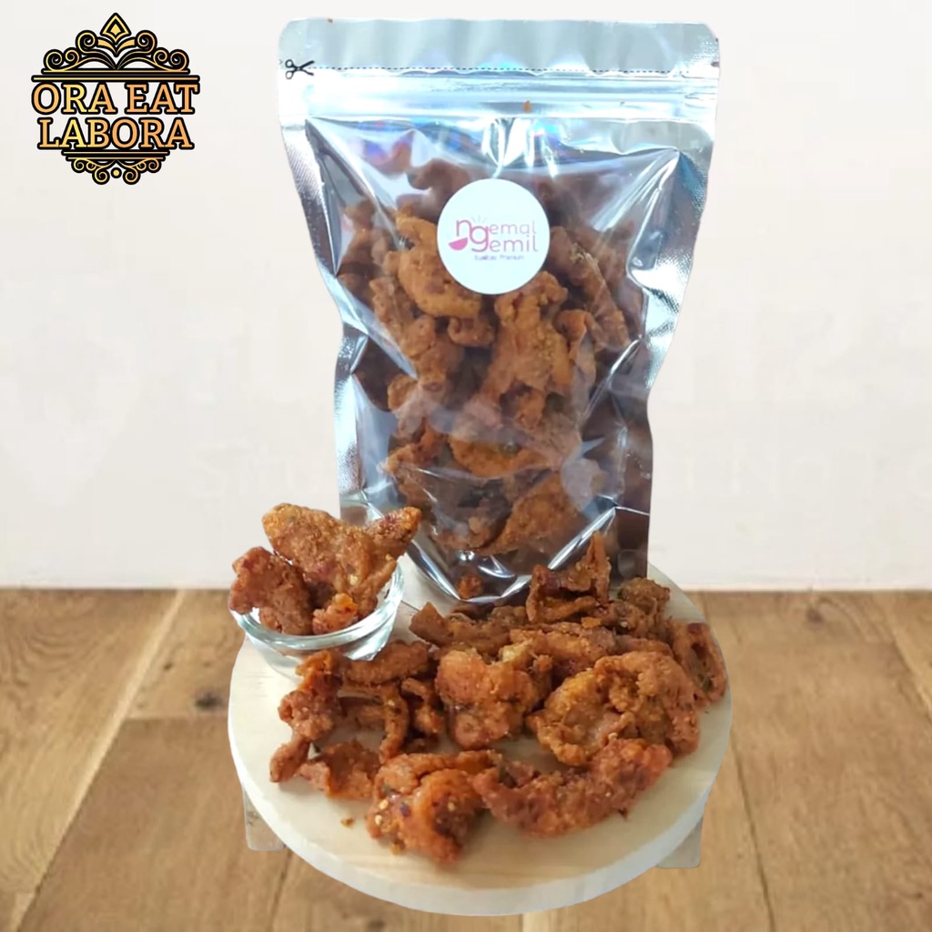 

Krupuk Kulit Ayam Krispi Pedas Bumbu Rempah Kerupuk Kulit Ayam Crispy Cikruh Homemade Kualitas Premium - Ora Eat Labora