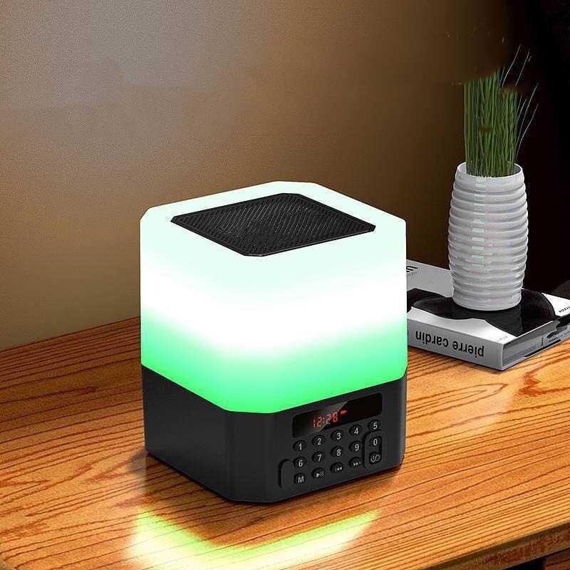 Speaker Wireless Bluetooth RGB LED Light - ZB600 - Black