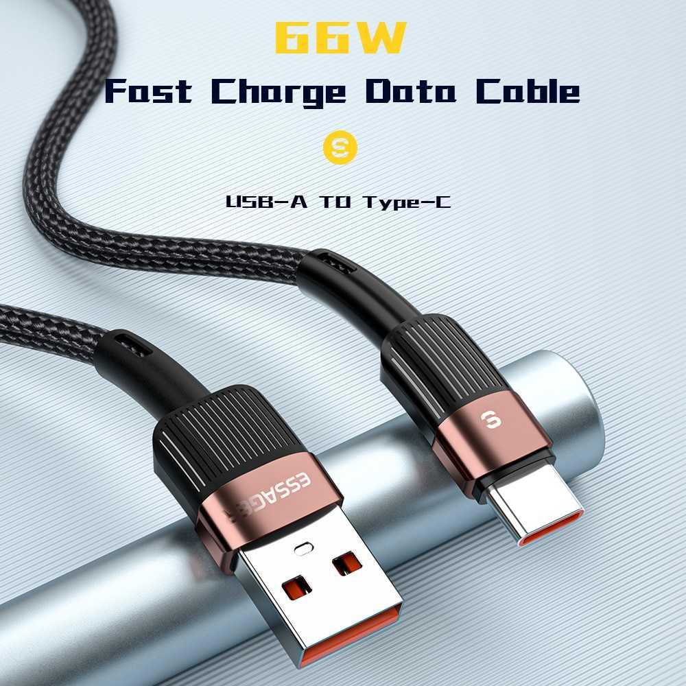 Essager Kabel Charger USB Type C Fast Charging 1 meter 66W - EXCT-XC01 - Black