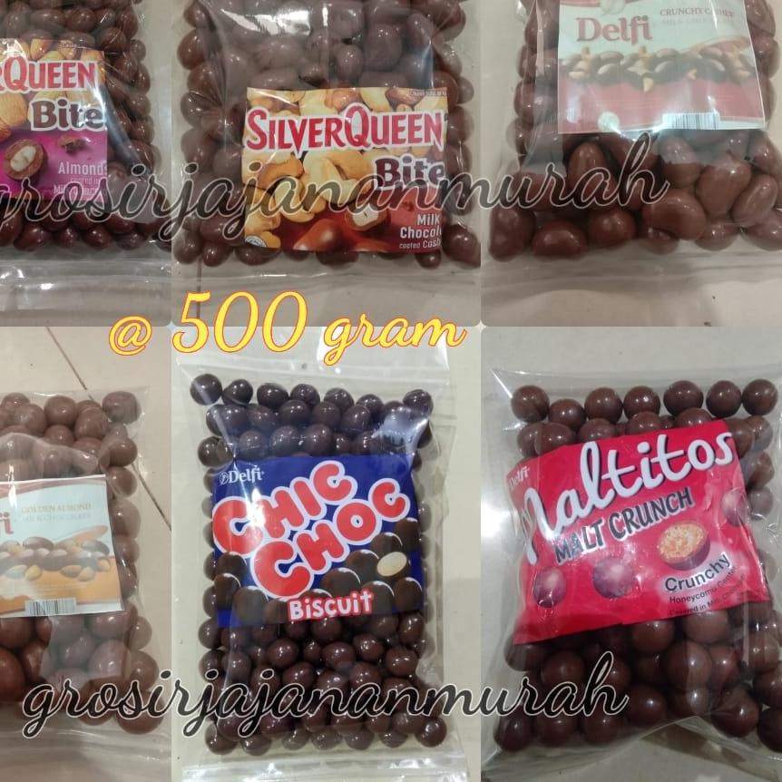 

✴ SIAP KIRIM SILVER QUEEN BITES ALMOND/ MEDE 500 GR COKLAT DELFI CHIC CHOC MALTITOS PARCEL COKELAT LEBARAN ✤