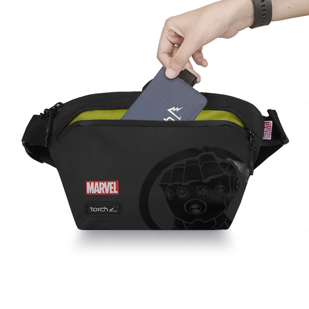 Marvel Villain VS Venom (Thanos One First) TORCH Depok Tas Pinggang Ringan Anti Air Pria Wanita - Waist Bag Waterproof KOYAKE