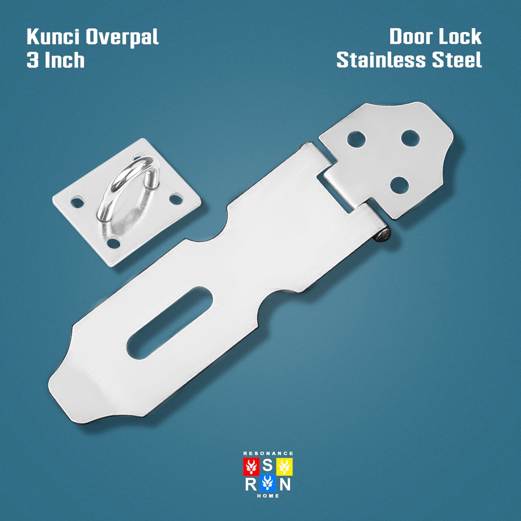 Overpal Lurus Kecil 3 Inch / Kunci Pintu Overpal Stainless / Resonance Home