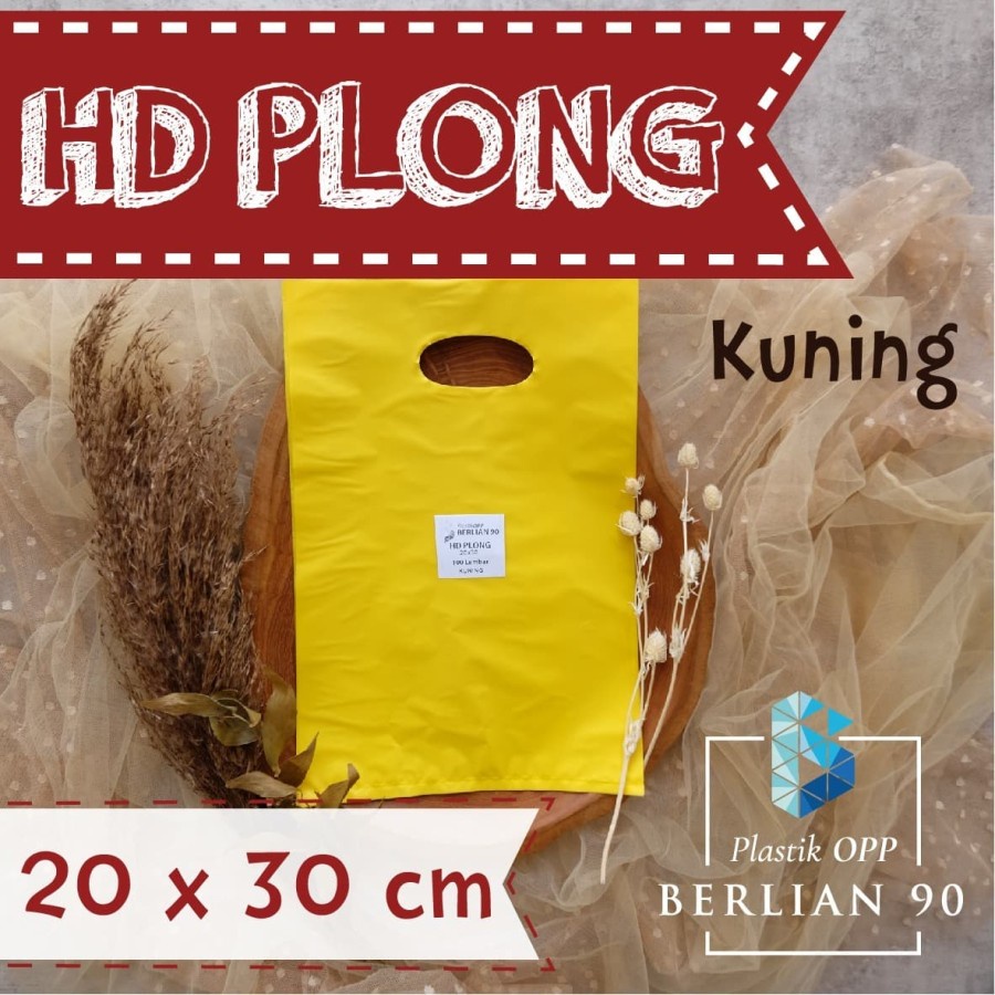 Plastik Packing HD Plong  20x30 cm / Kresek Packing Online / Plastik Packing Olshop / HD Plong Isi 1