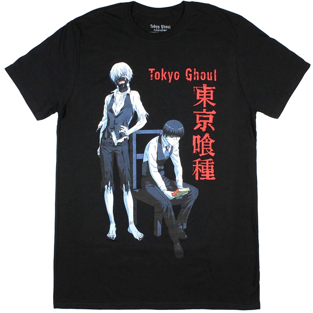 KAOS DISTRO Tokyo Ghoul Mens_ Ken Kaneki and Ghoul Anime Manga T-Shirt