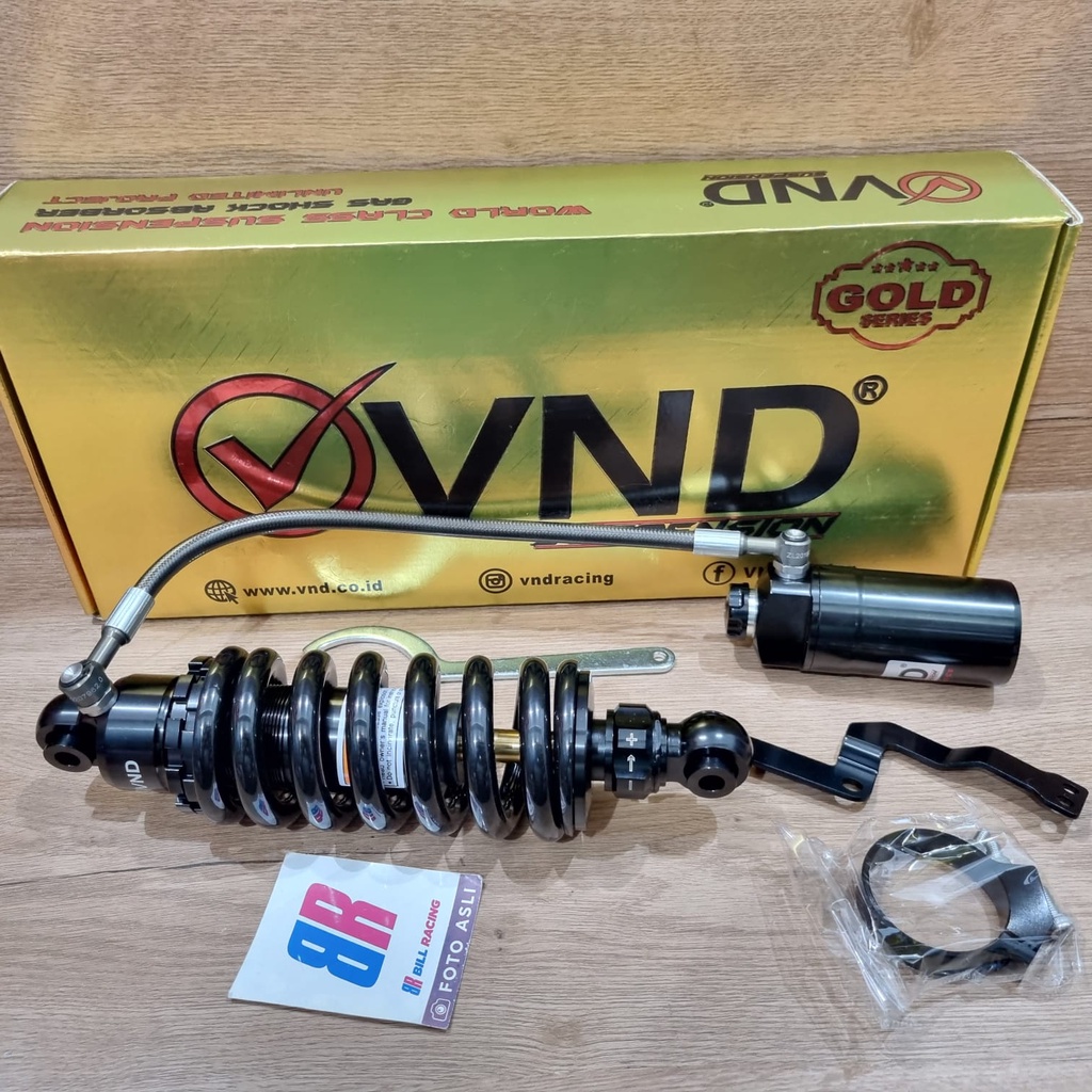 MONOSHOCK VND KAWASAKI NINJA 150 R RR SHOCK BELAKANG BLACK SERIES