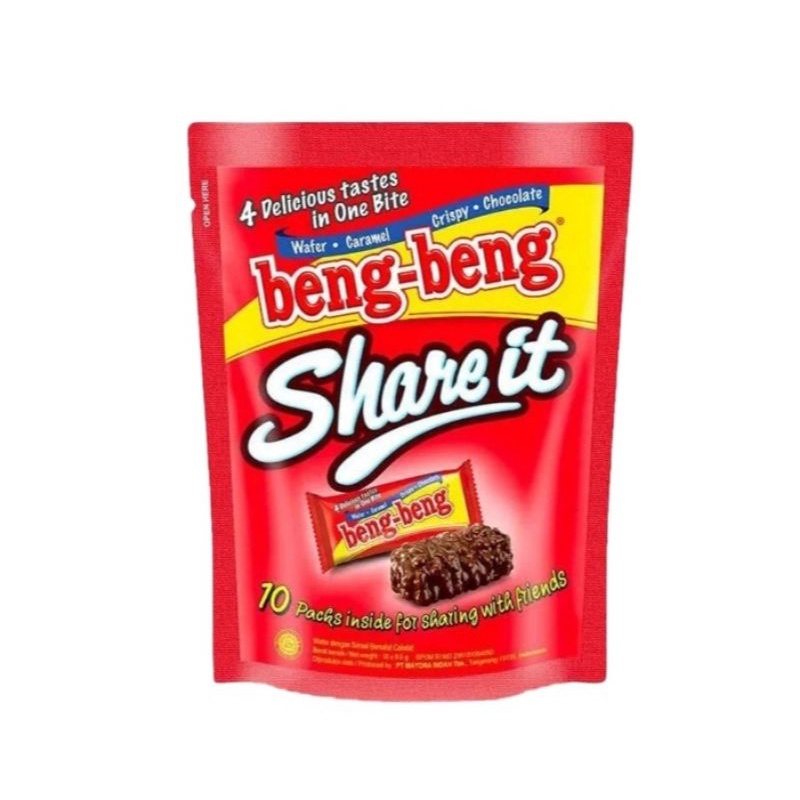 

beng-beng Share It Wafer Rice Crispy Chocolate 10 x 9,5 g