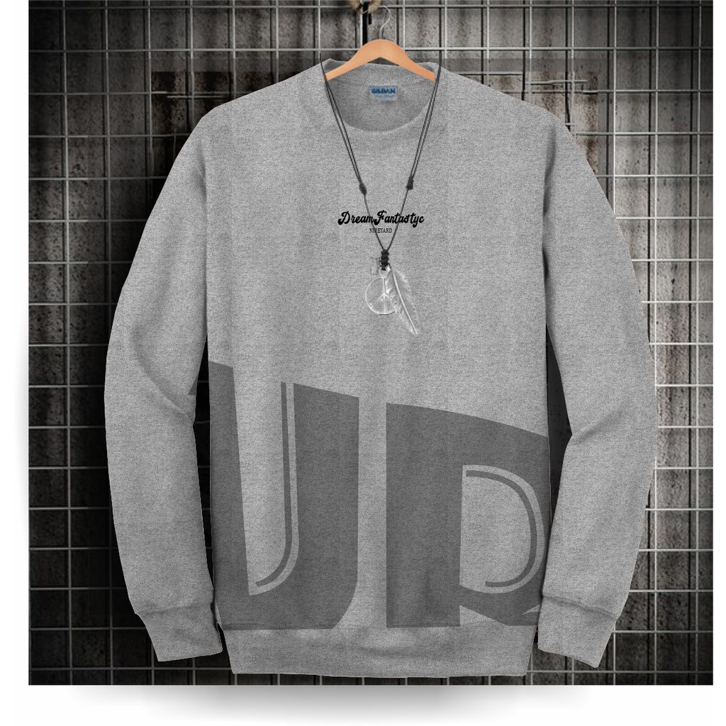 sweater crewneck lengan panjang DREAM FANTASTY / basic pria&amp;wanita