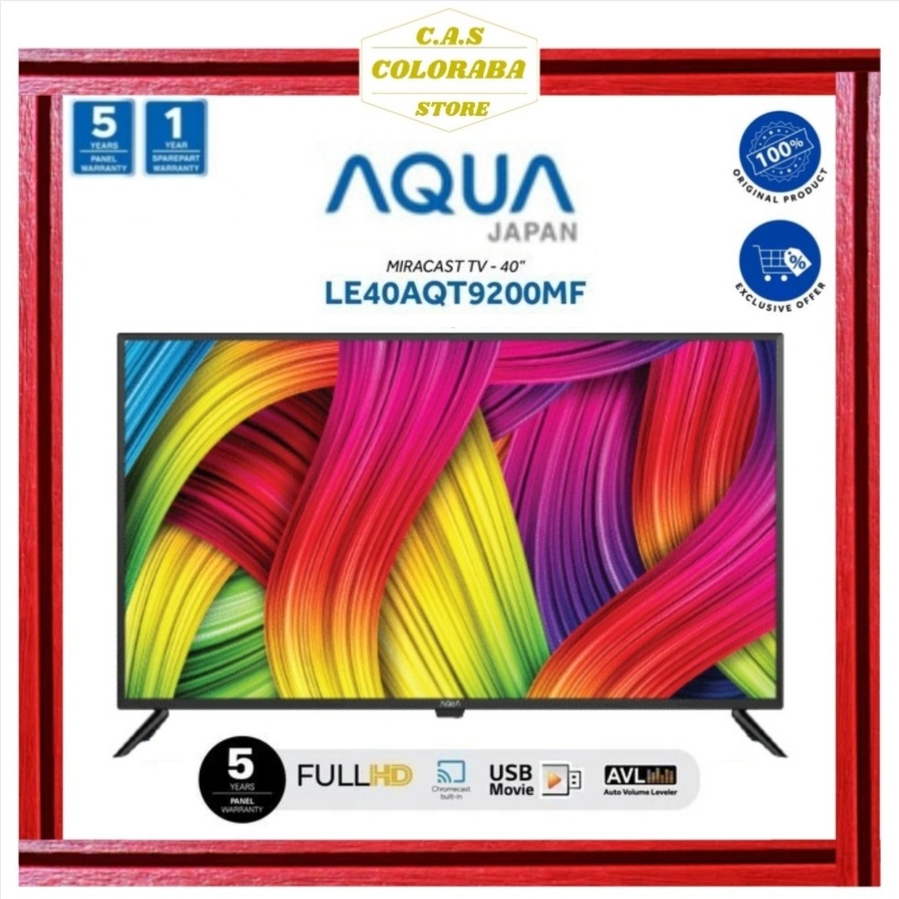 AQUA JAPAN LE40AQT9200MF DIGITAL TV 40 INCH FHD 40AQT9200 TV AQUA 40"