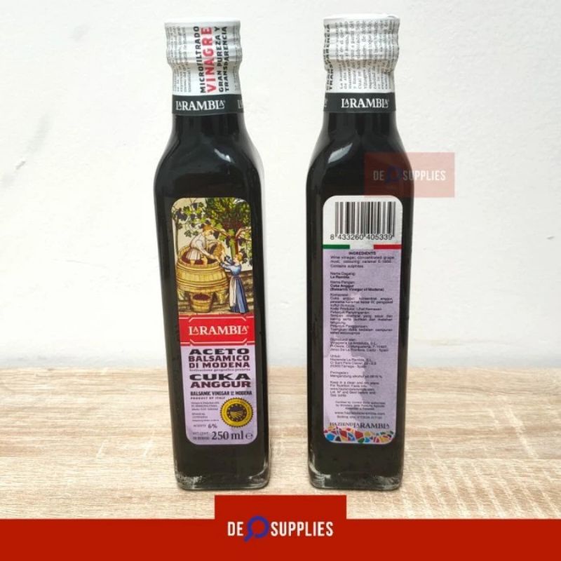 

La Rambla Balsamic Vinegar 250g- Cuka Anggur Balsamico of Modena Spain Europe