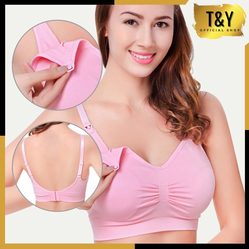 T&amp;Y Bra Wanita Ibu Menyusui Fashion 6433 BH Menyusui Tanpa Kawat Pakaian Dalam Polos Import Murah