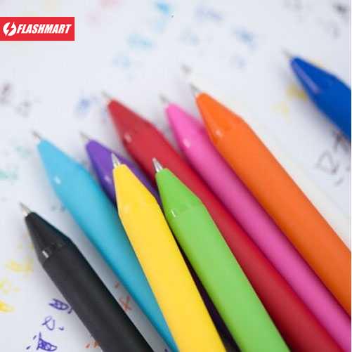 Flashmart KACO PURE Candy Gel Pen Pena Pulpen Bolpoin 0.5mm 10PCS - K1015 (Colorful Ink)