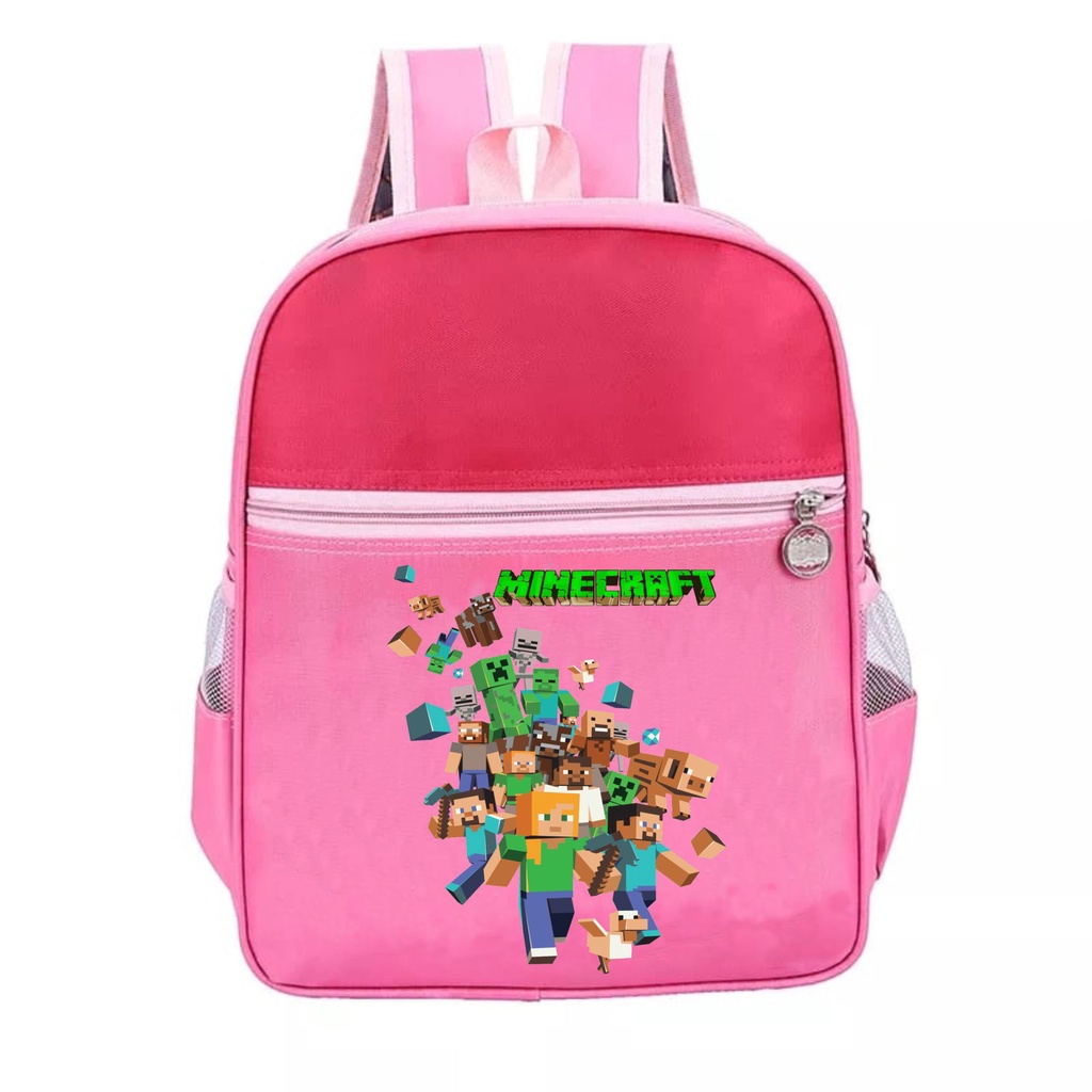 PVJ - Tas Anak Sekolah TK Paud Terbaru Minecraft Ransel Unisex