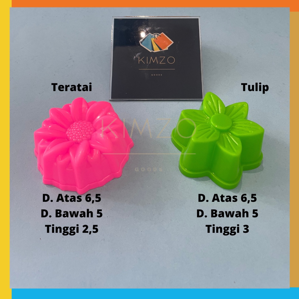 CETAKAN bunga tulip / cetakan puding tulip lotus/ cetakan puding plastik