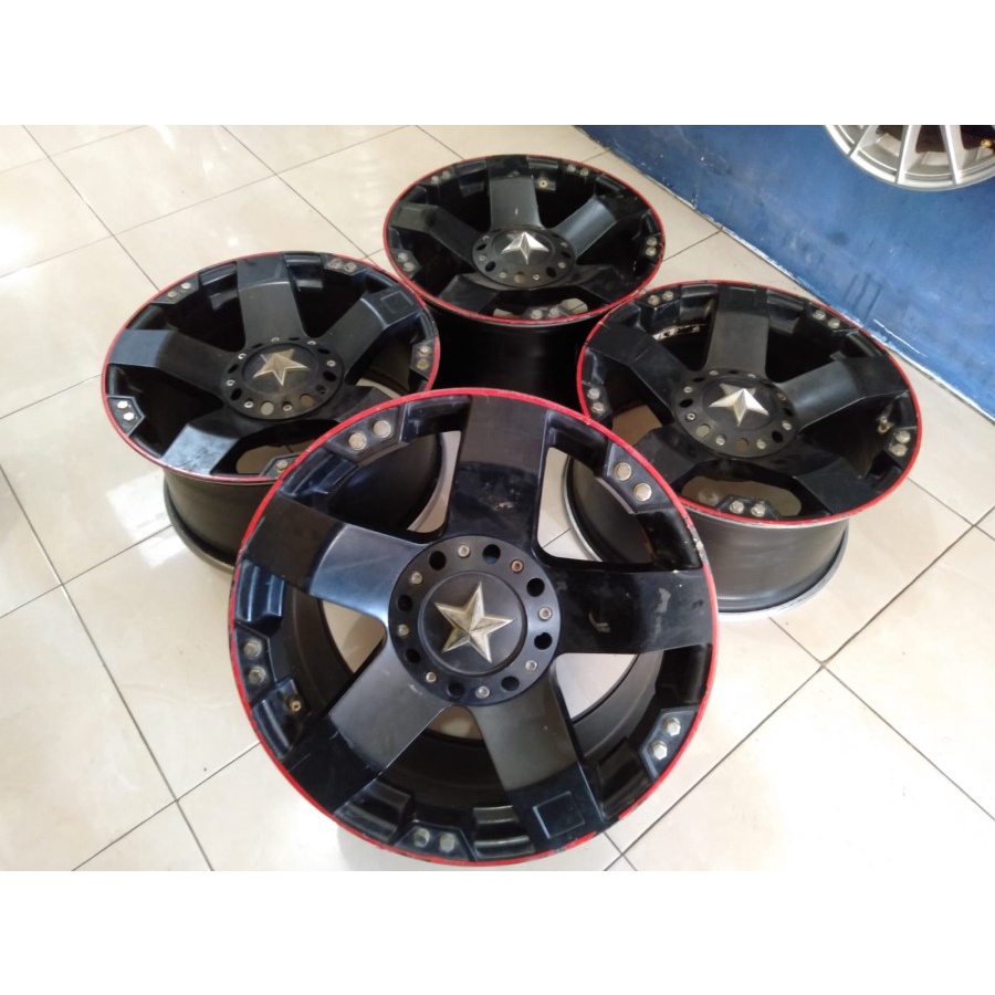 VELG MOBIL BEKAS ROCKSTAR RING 17 LEBAR 9 BAUT 6 ET 35