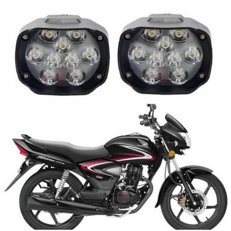 Lampu Tembak Sorot Motor LED Lampu Tembak Motor Spion Motor Cree 6 + 3 Mata 9 Titik 10 Wat