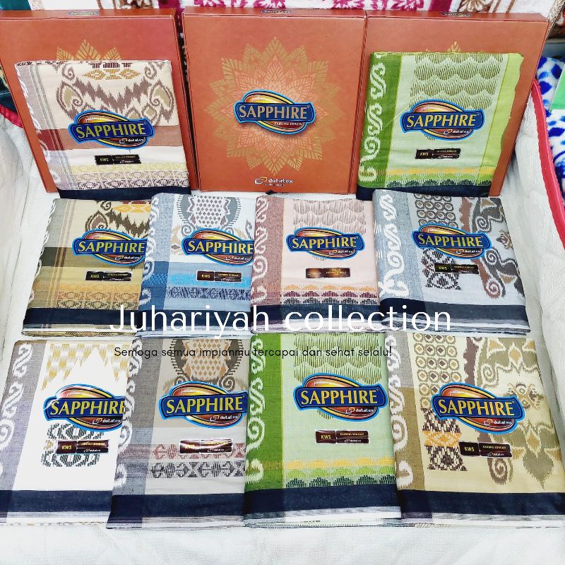 Sarung Sapphire KWS Motif Kawung Songket