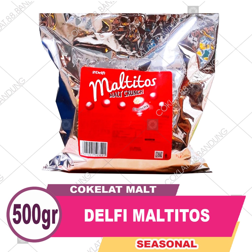 

DELFI MALTITOS 500GR COKELAT, COKLAT DELFI MALT CRUNCH KILOAN 500 GR KEMASAN BULK 500 GRAM