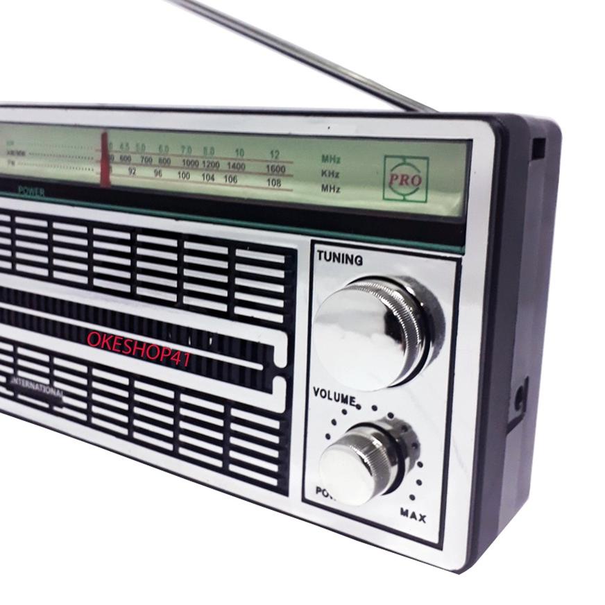 ♦ International F-4250 Radio Portable Am Fm Jadul Klasik ☂