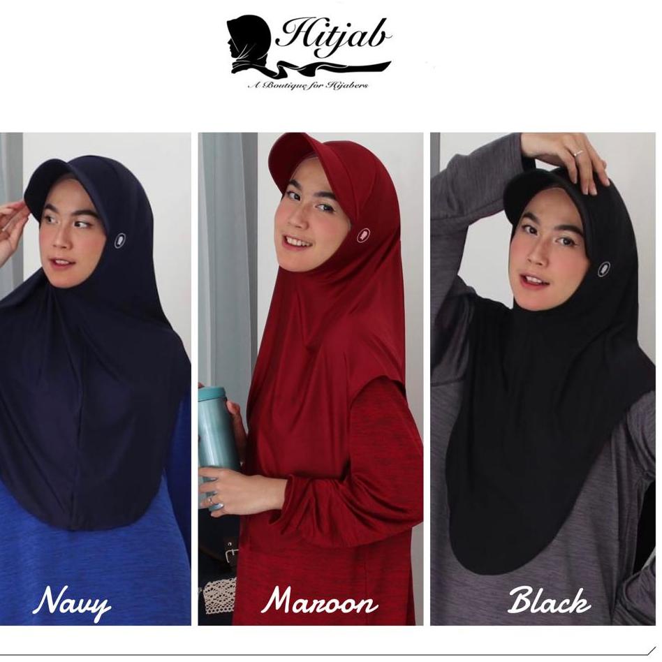 ➸ Hitjab - NEW Hijab Topi Instant Cap Hijab Olahraga Sport Muslimah ➵