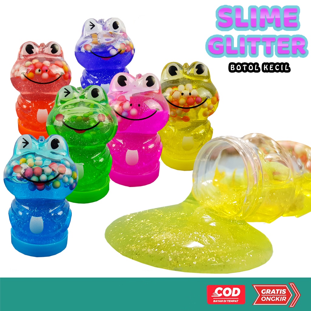 Mainan Anak Slime Mini Lucu / Clear Slime / Slime Mini Botol 24F