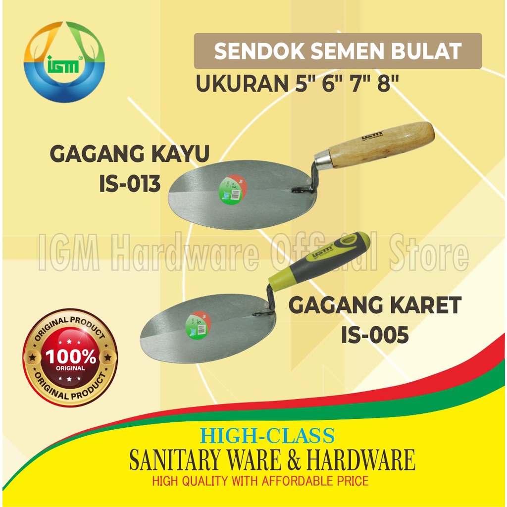 SENDOK SEMEN BULAT IGM IS-013, IS-005