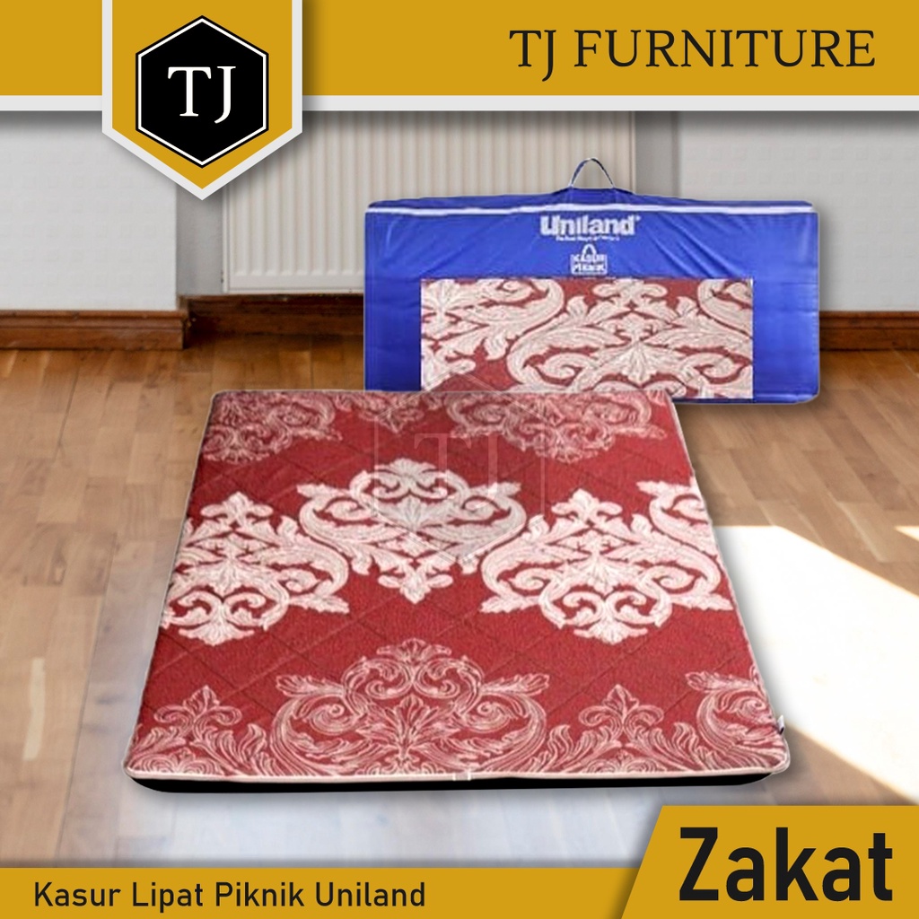 Uniland Zakat Travel Kasur Karpet Lantai Empuk / Kasur Piknik Lipat  / Surpet Ukuran 120 x 200 cm