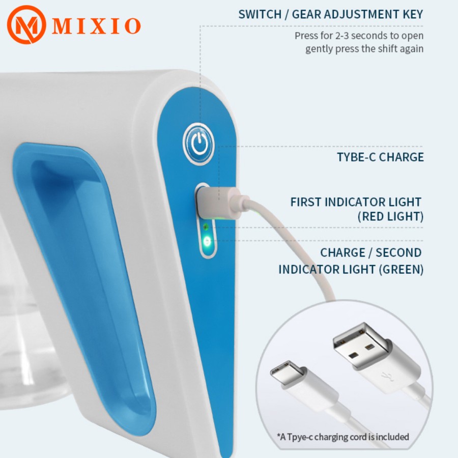 MIXIO WH-09 Disinfectant Steam Gun Portable (NANO spray)