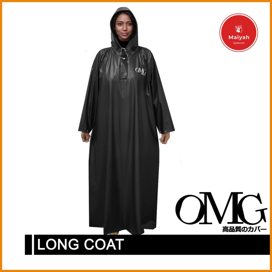 Jas Hujan rok Jubah Wanita PVC OMG Raincoat matel mantol mantel matol cewek