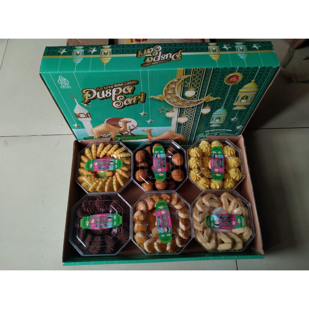 Parcel Kue Kering Lebaran isi 6 toples Kue Bingkisan Hampers Idul Fitri Lebaran Paket Murah Bandung