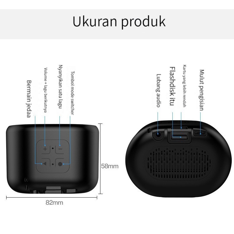 TWS Mini Bluetooth speaker Music Box Bluetooth Full Bass/Portable Wireless Speake With HD Sound/Super Bass Waterproof Stereo Original MP3