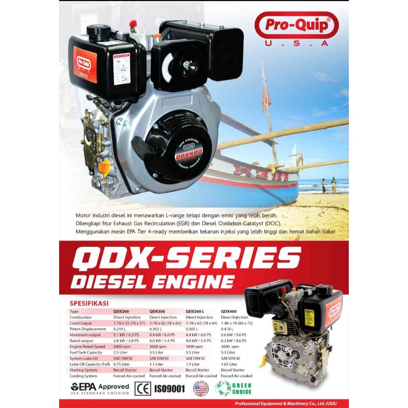 Engine Proquip QDX DIESEL 300 6 HP