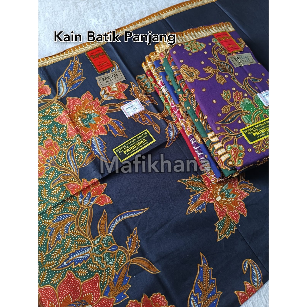 Kain jarik cap Topin kain batik panjang Topin