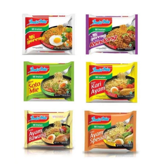 

Indomie Goreng, Ayam Bawang, Soto Murah