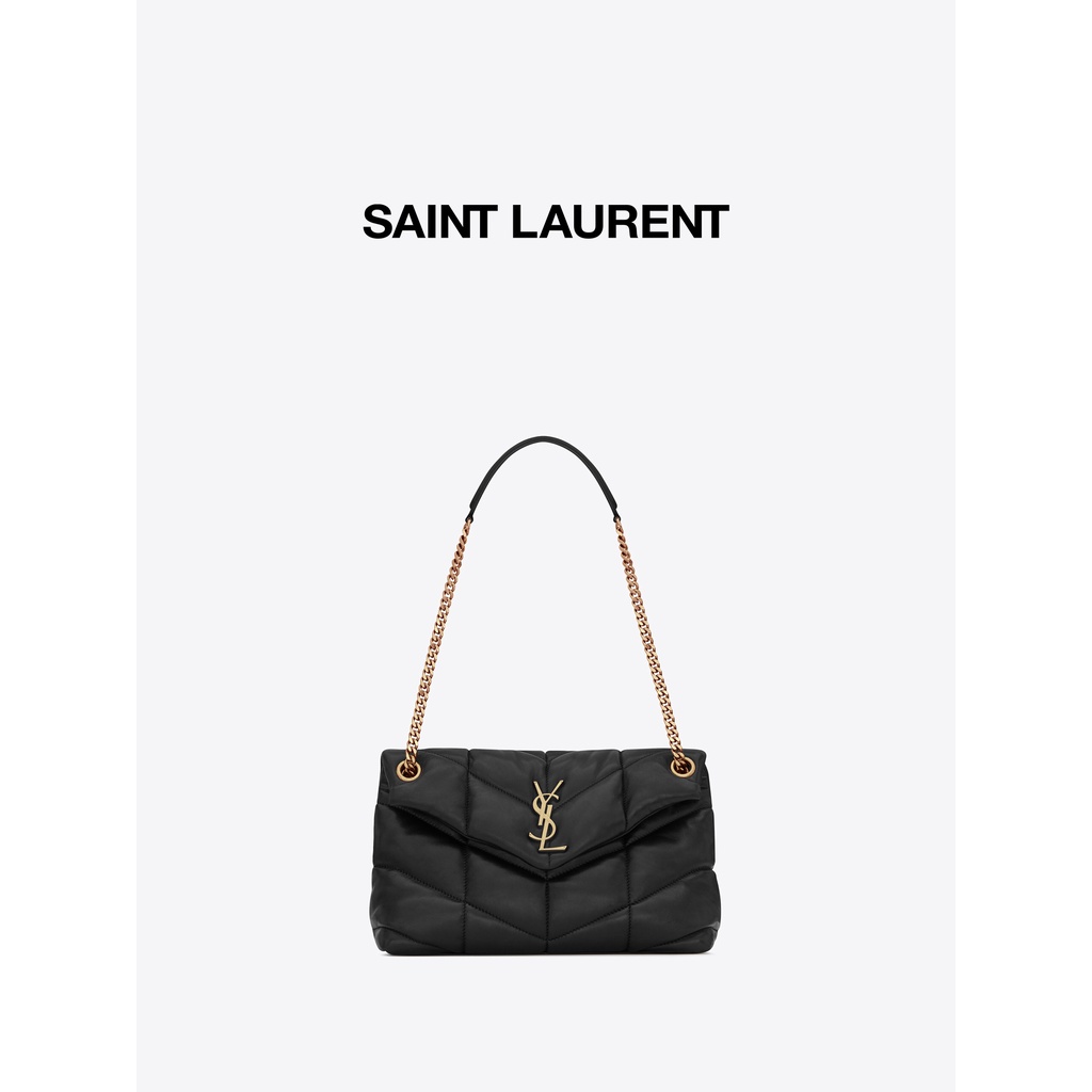 YSL/Saint Laurent Women's Small Black PUFFER Bag Chain Bag YSL Bag Shoulder Bag