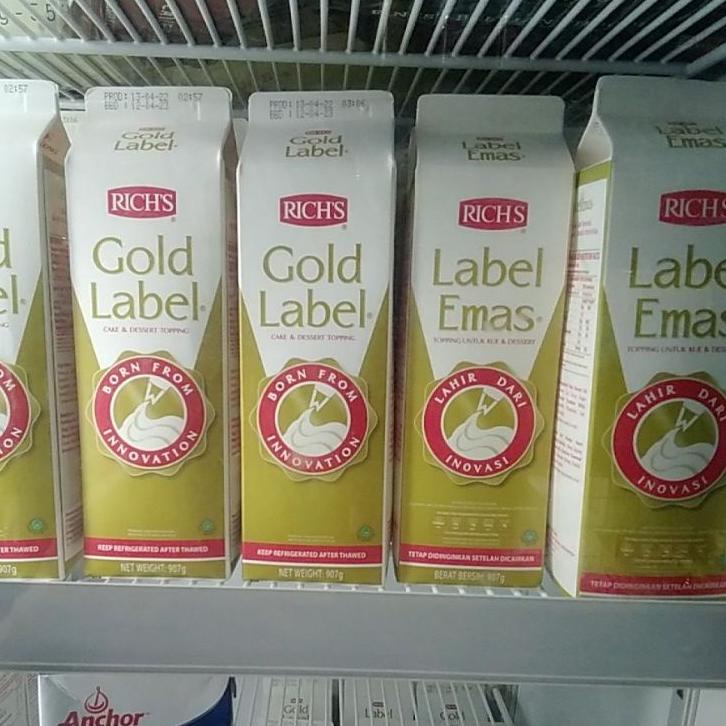 

❀ rich's gold label 907gr whipping cream rich richs ☃