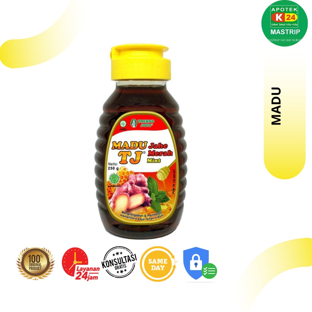 

Madu TJ Jahe Merah Mint / Menghangatkan & Daya Tahan Tubuh / 250g