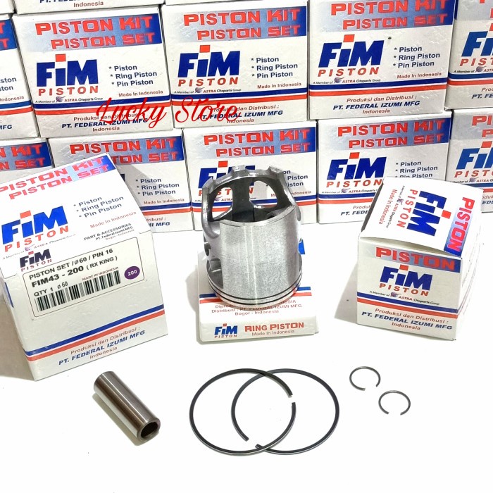 Free Ongkir Piston Kit Fim 43 Rx King Original Fim,Os 150-175-200-225-250-300